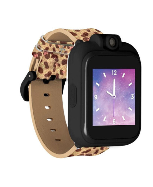 Часы и аксессуары PlayZoom Smart Watch с ремешком из TPU с леопардовым принтом 41 мм
