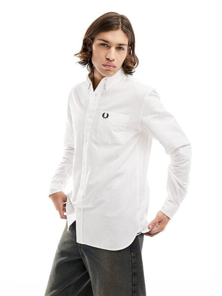 Fred Perry oxford shirt in white 