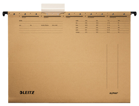 Esselte Leitz Alpha - A4 - Cardboard,Metal - Brown - 348 mm - 260 mm - 1 mm