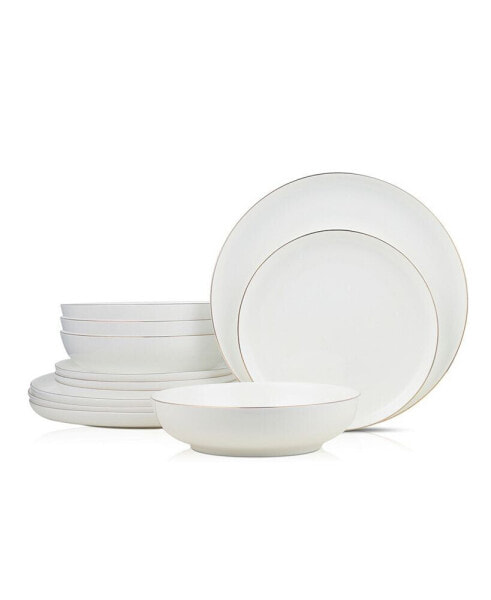 Gabrielle 12 Pc. Dinnerware Set, Service for 4