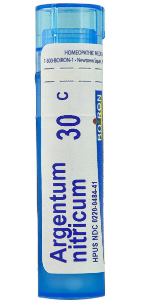 Boiron Argentum Nitricum 30C Гомеопатическое средство от страха сцены, опасений и перевозбуждения 80 пеллет