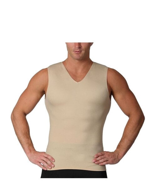 Insta Slim Men's Compression Sleeveless V-Neck T-Shirt