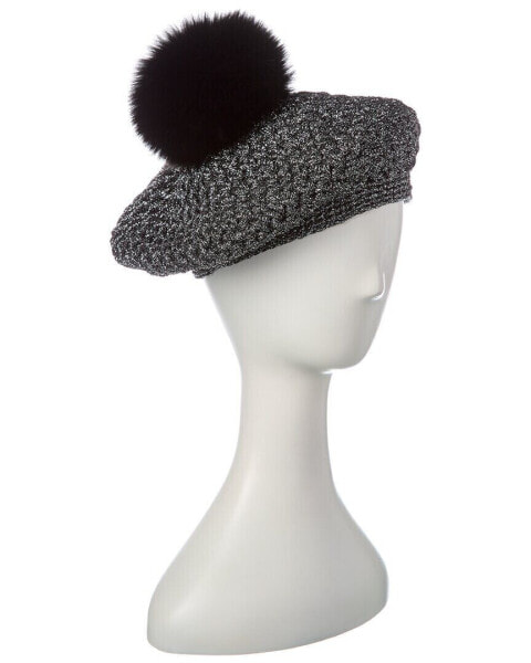 Surell Accessories Fleece-Lined Beret Women's Black