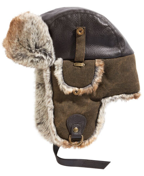 Головной убор мужской Stetson Canvas Faux-Leather Trapper Hat