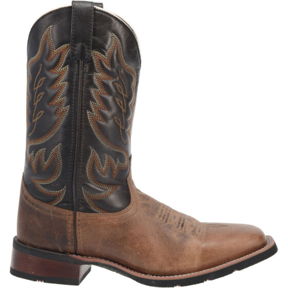 Laredo Montana Square Toe Cowboy Mens Brown Casual Boots 7800