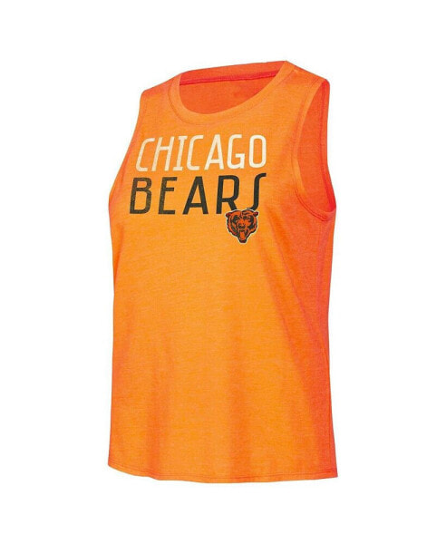Women's Navy, Orange Distressed Chicago Bears Muscle Tank Top and Pants Lounge Set