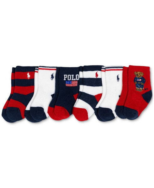 Baby 6-Pk. Americana Socks