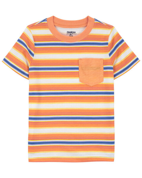 Toddler Striped Pocket Tee 3T