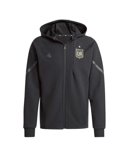 Куртка Adidas мужская черная LAFC 2024 Anthem Travel на молнии