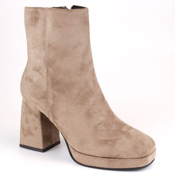 Suede ankle boots Jezzi W JEZ411B, beige