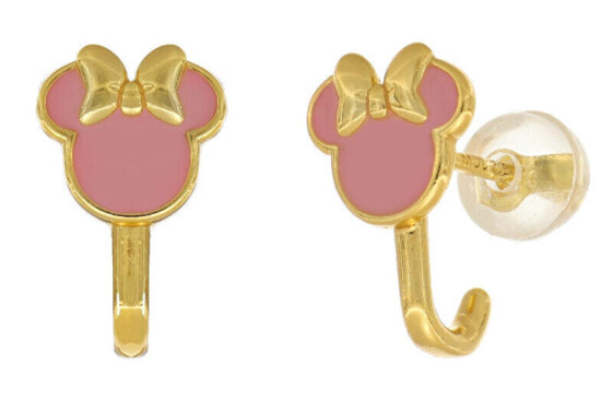 Decent gold-plated Minnie Mouse earrings ES00092YNKL.CS