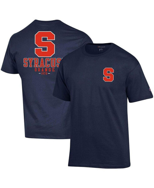 Men's Navy Syracuse Orange Stack 2-Hit T-shirt