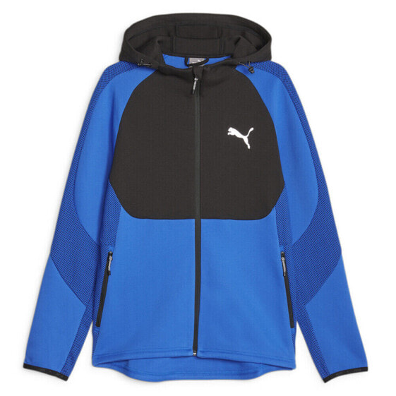 Puma Evostripe Full Zip Hoodie Mens Blue Casual Outerwear 67593047