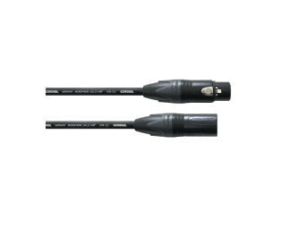 Cordial PEAK CPM 1 FM, XLR (3-pin), Male, XLR (3-pin), Female, 1 m, Black