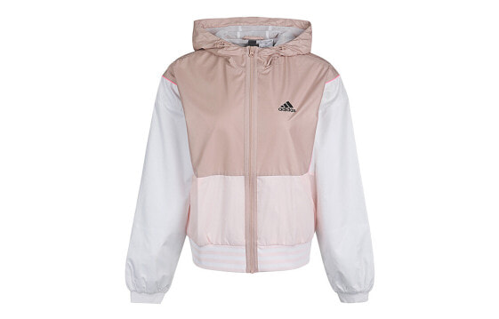 Куртка спортивная женская adidas neo MUST HAVES BLOCK в розовом цвете