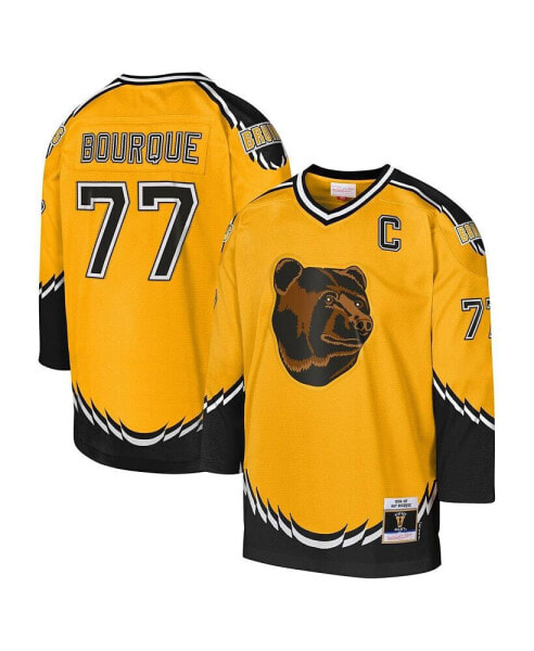 Футболка для малышей Mitchell&Ness Ray Bourque Boston Bruins 1996-97 Blue Line Captain