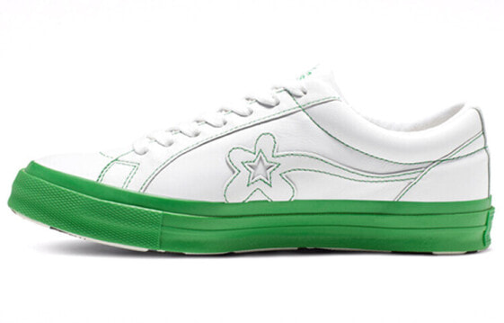 Кеды Converse One Star Ox Golf Le Fleur Color Block Pack Green (Белый, Зеленый)