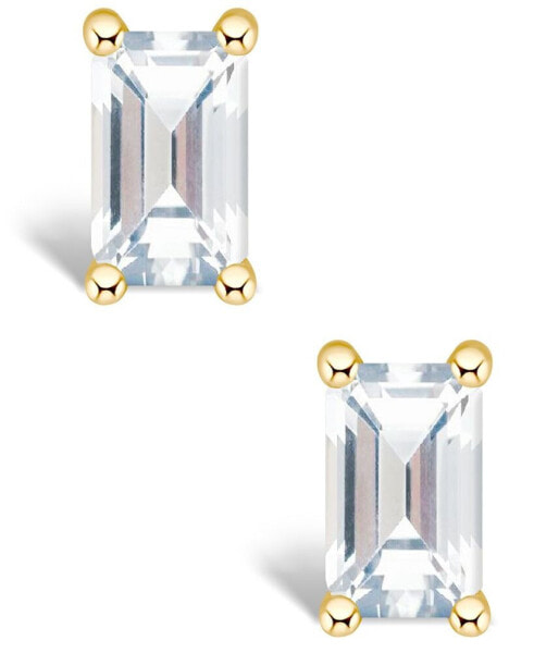 Серьги Macy's White Topaz Stud