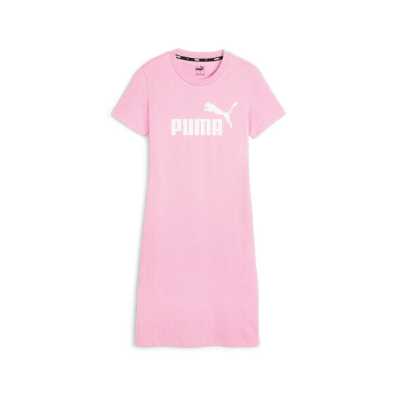 Puma Essential Slim Crew Neck Dress Shirt Womens Pink Casual 84834928