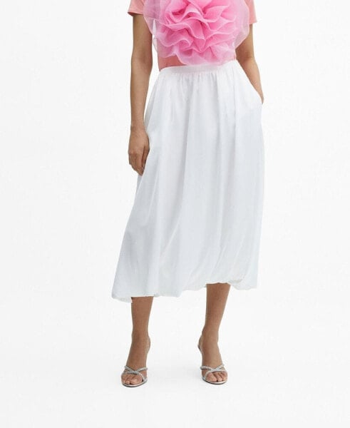 Women's Flared Midi Skirt