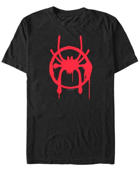 Marvel Men's Spider-Man Miles Morales Spider Logo Costume Short Sleeve T-Shirt