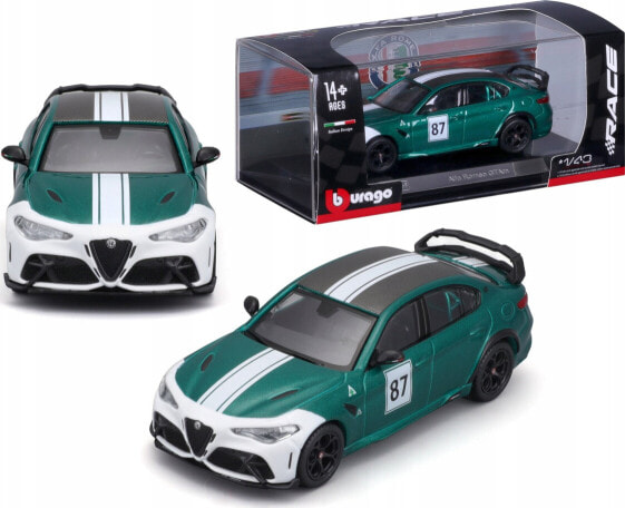 Bburago Alfa Romeo GTAM 87 green 1:43 BBURAGO