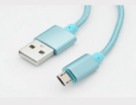 ShiverPeaks BS33091-B - 1.2 m - USB A - Micro-USB B - USB 2.0 - Male/Male - Blue