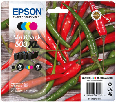 Epson 503XL - High (XL) Yield - 9.2 ml - 6.4 ml - 4 pc(s) - Multi pack