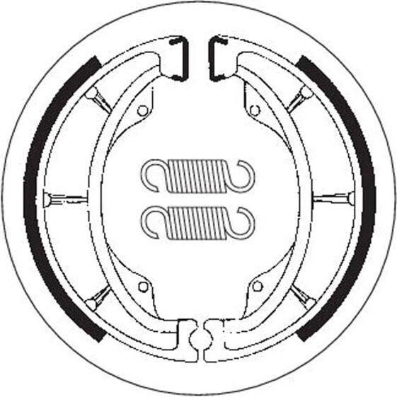 SBS P2202 Brake Shoe