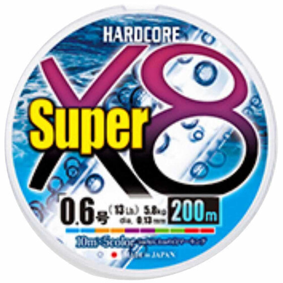Плетеный шнур для рыбалки DUEL Hardcore Super X8 200 м