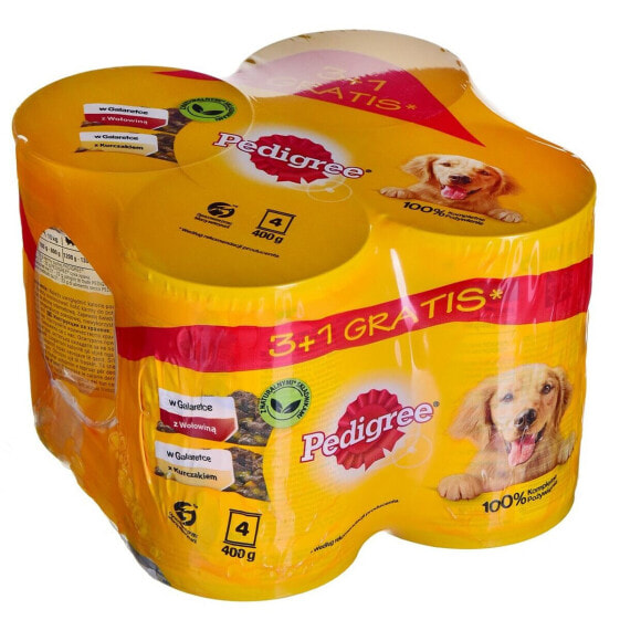 Влажный корм Pedigree Курица Телятина 4 x 400 g