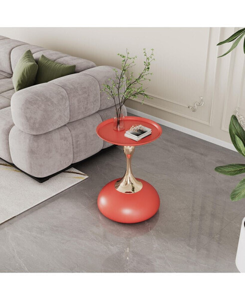 Luxurious Iron End Table: Style and Functionality