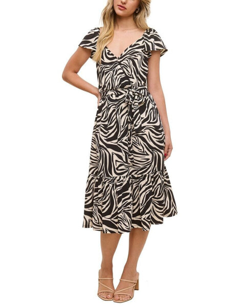 Women's Printed Matte Jersey Dress