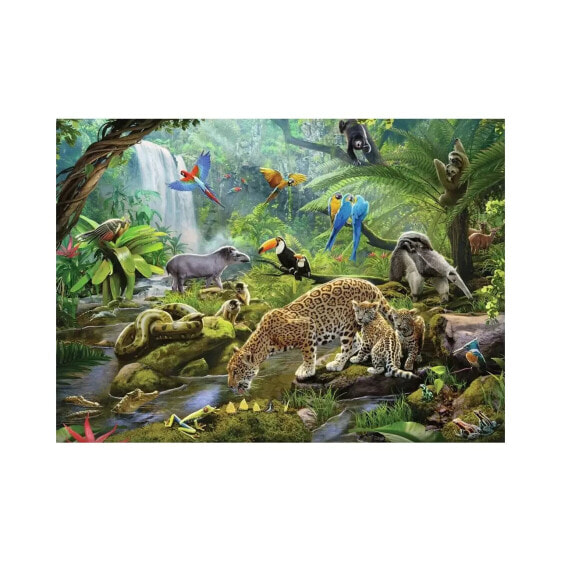 Puzzle Tiere im Tropenwald
