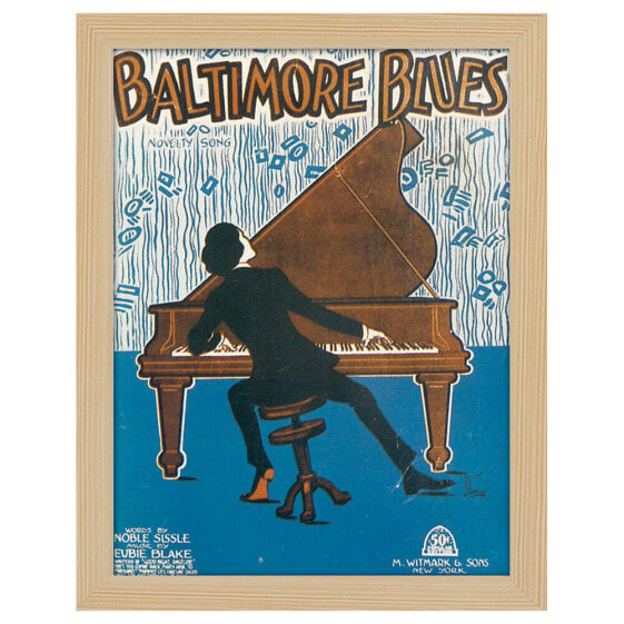 Bilderrahmen Poster Baltimore Blues