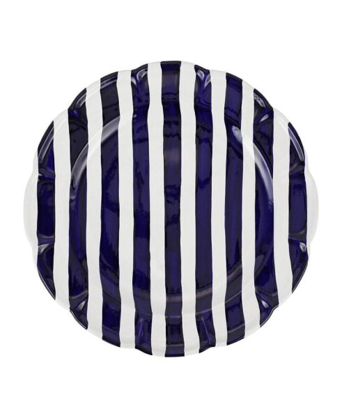 Amalfitana Stripe Round Platter 14"