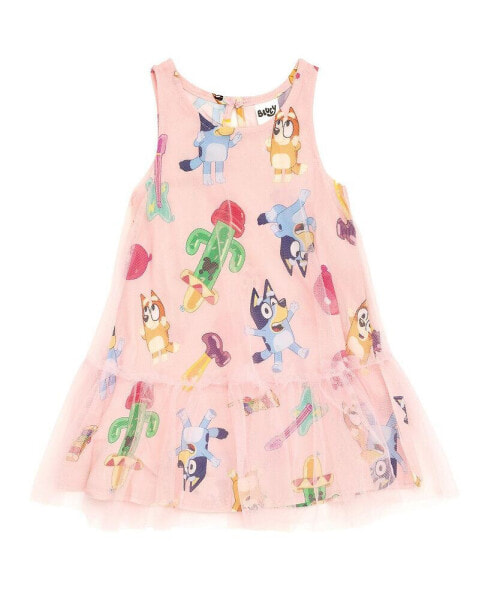 Платье для малышей Bluey Mesh Dress Pink Toddler| Child