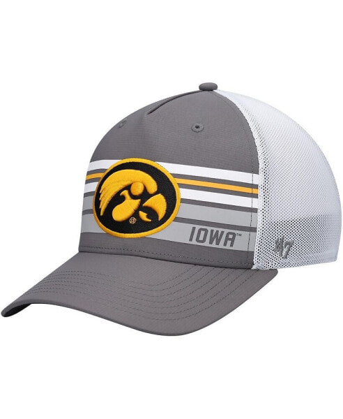 Men's Charcoal, White Iowa Hawkeyes Brrr Altitude Trucker Snapback Hat