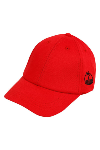 Erkek Çocuk Şapka 6-9 Yaş Kırmızı