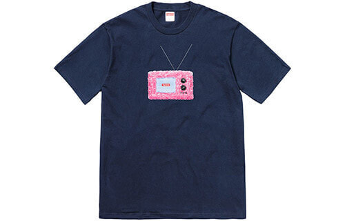 Supreme SS18 TV Tee Navy T SUP-SS18-0094