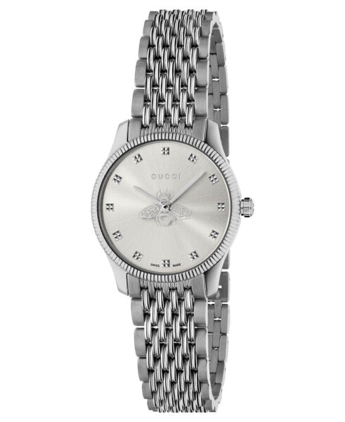 Women's Swiss G-Timeless Stainless Steel Slim Bracelet Watch 29mm