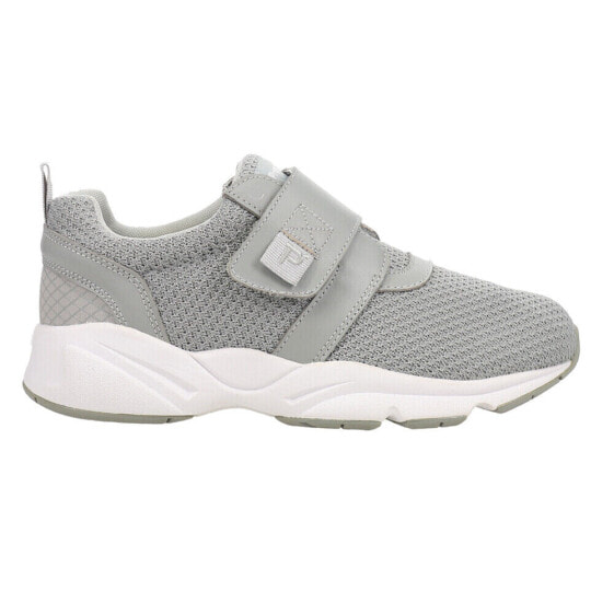 Propet Stability X Strap Slip On Walking Womens Grey Sneakers Athletic Shoes WA