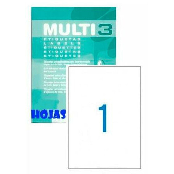 Этикетки для принтера MULTI 3 210 x 297 mm Белый ректо 100 Листья