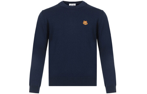 Свитер KENZO Tiger Head Wool Knit Navy FA65PU5373TA76