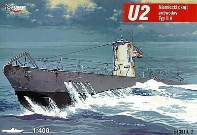 Модель подводной лодки U-2 Mirage 217562, для сборки