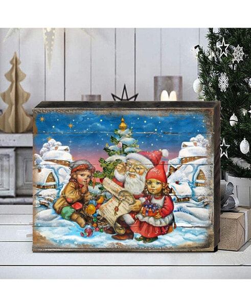 Vintage-Like Christmas Party by G. DeBrekht Handcrafted Wall and Home Decor