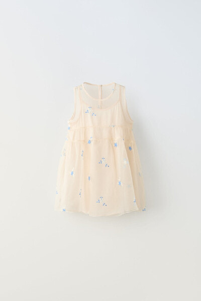 Floral organza dress