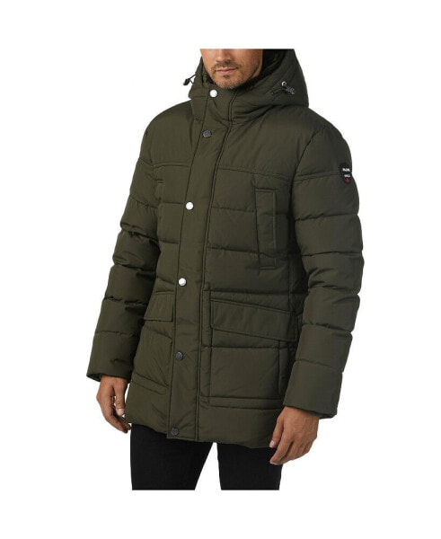 Men's Teller Channel Quilted Parka with Fixed Hood