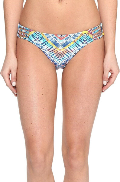 Red Carter 262226 Women Printed Strappy Side Bikini Bottom Swimwear Size Large