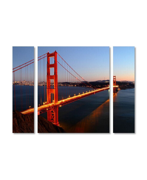 Pierre Leclerc 'Golden Gate SF' Multi Panel Art Set Large - 41" x 30" x 2"